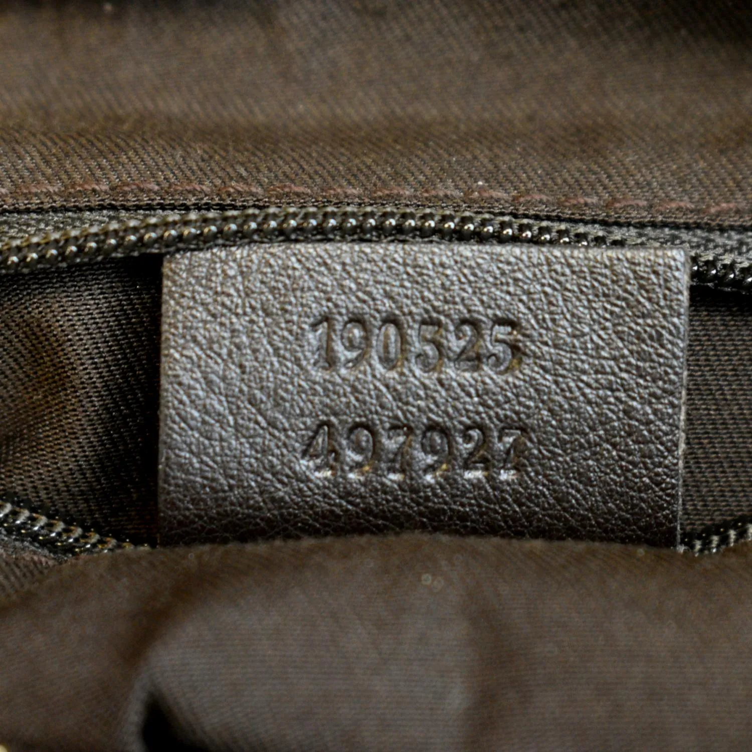 GUCCI D Ring Monogram Hobo Bag Brown 190525