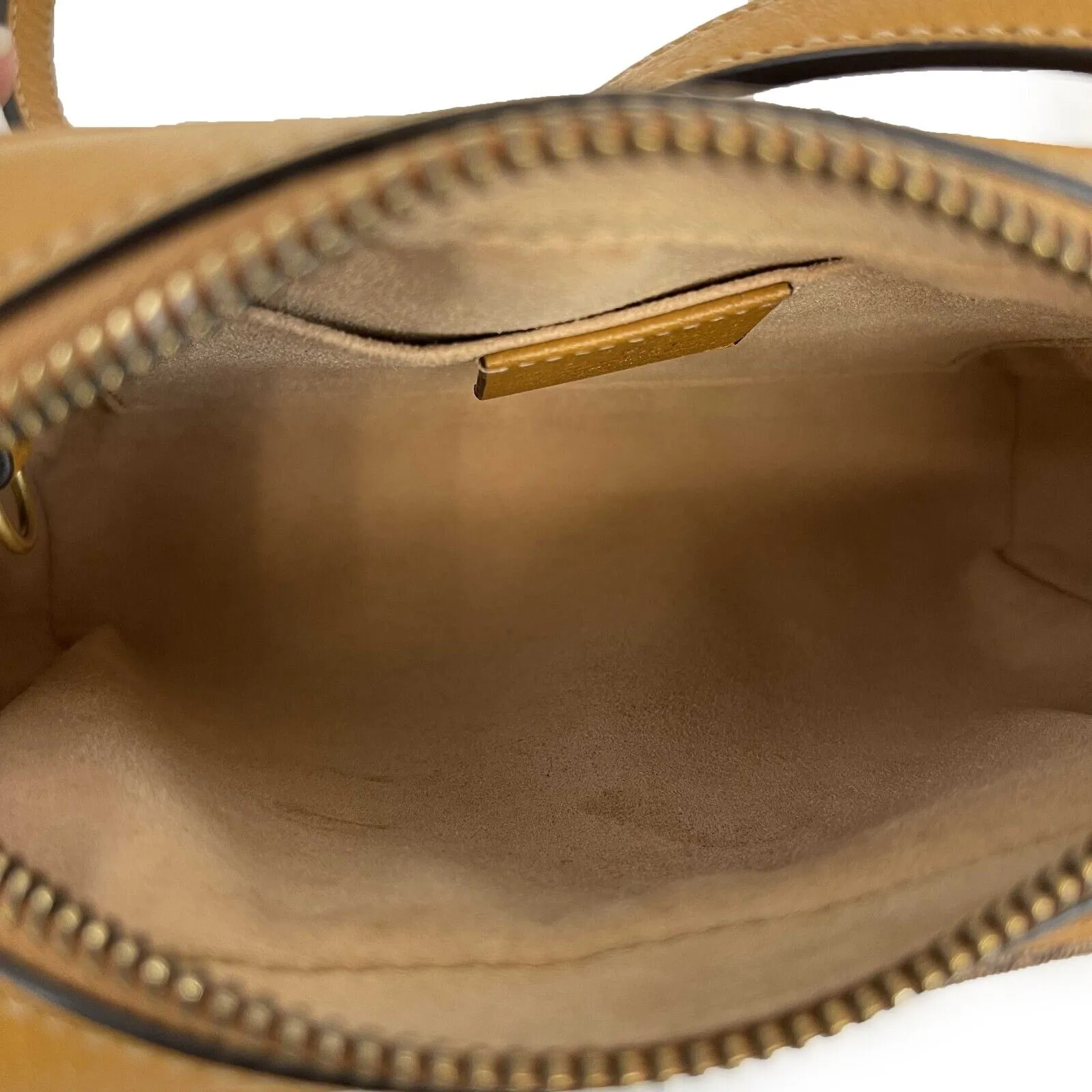 Gucci - Excellent - x Disney Mini Tan GG Mickey Mouse Crossbody