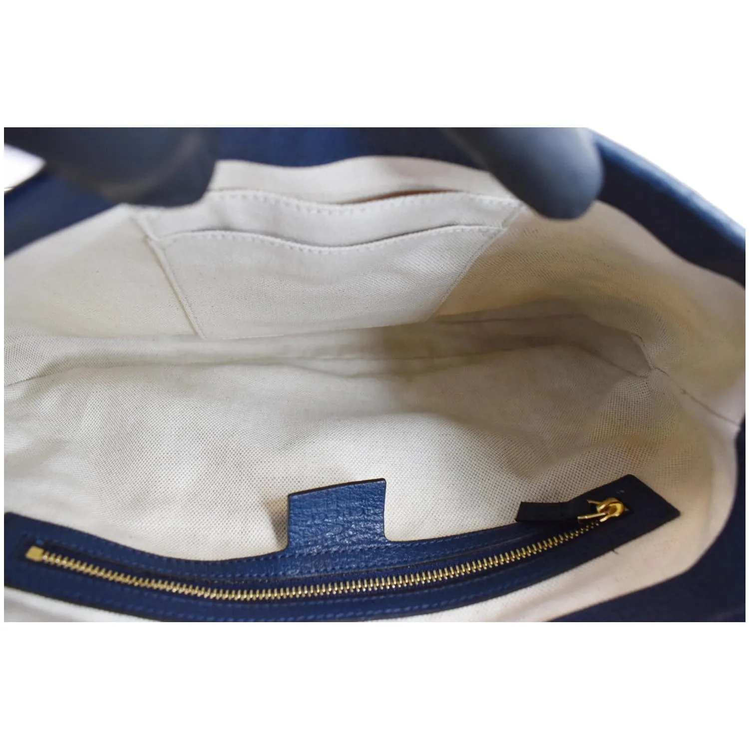GUCCI Flora Jackie Medium Canvas Hobo Bag Blue 550152 - Last Call