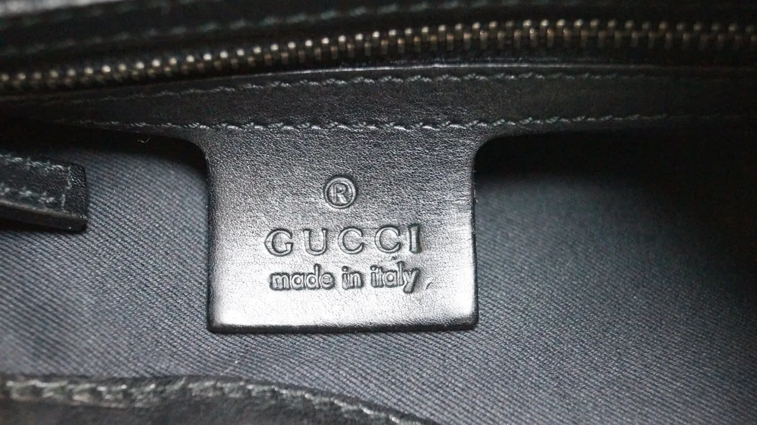 GUCCI GG Canvas Half Moon Black Hobo Bag