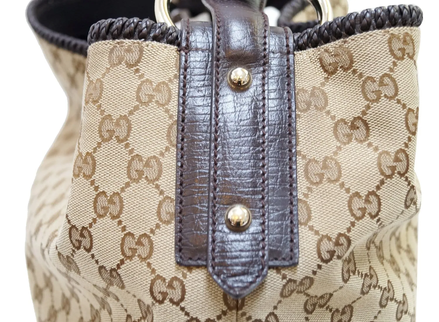 GUCCI GG Canvas Horsebit Large Hobo Bag 114900
