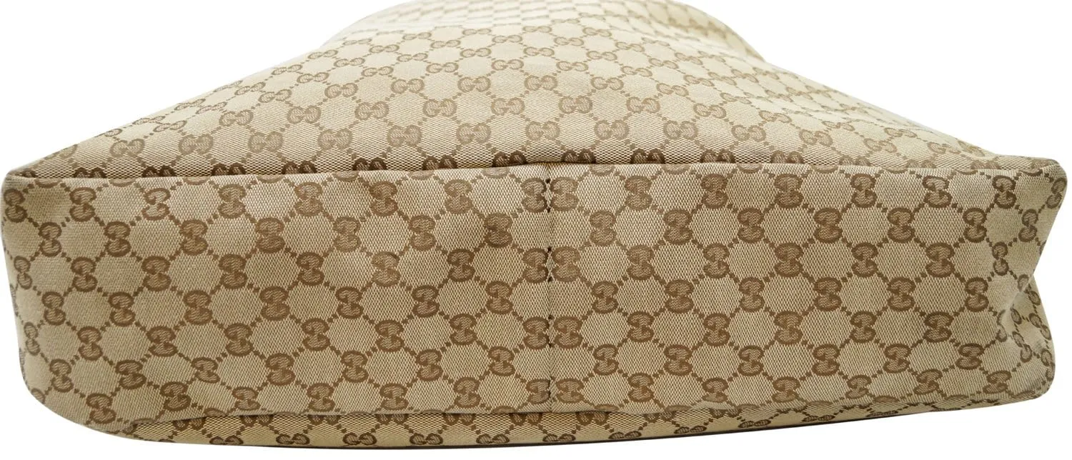 GUCCI GG Canvas Horsebit Large Hobo Bag 114900