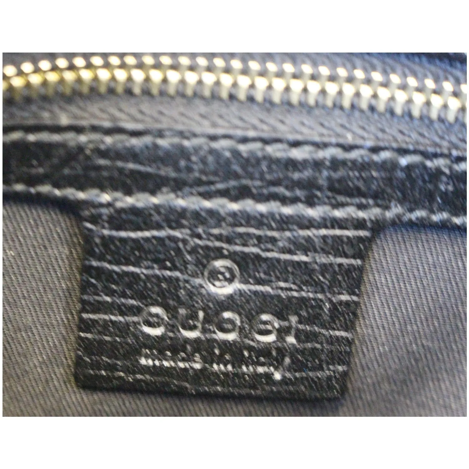 GUCCI GG Canvas Web Hobo Bag Black 130779