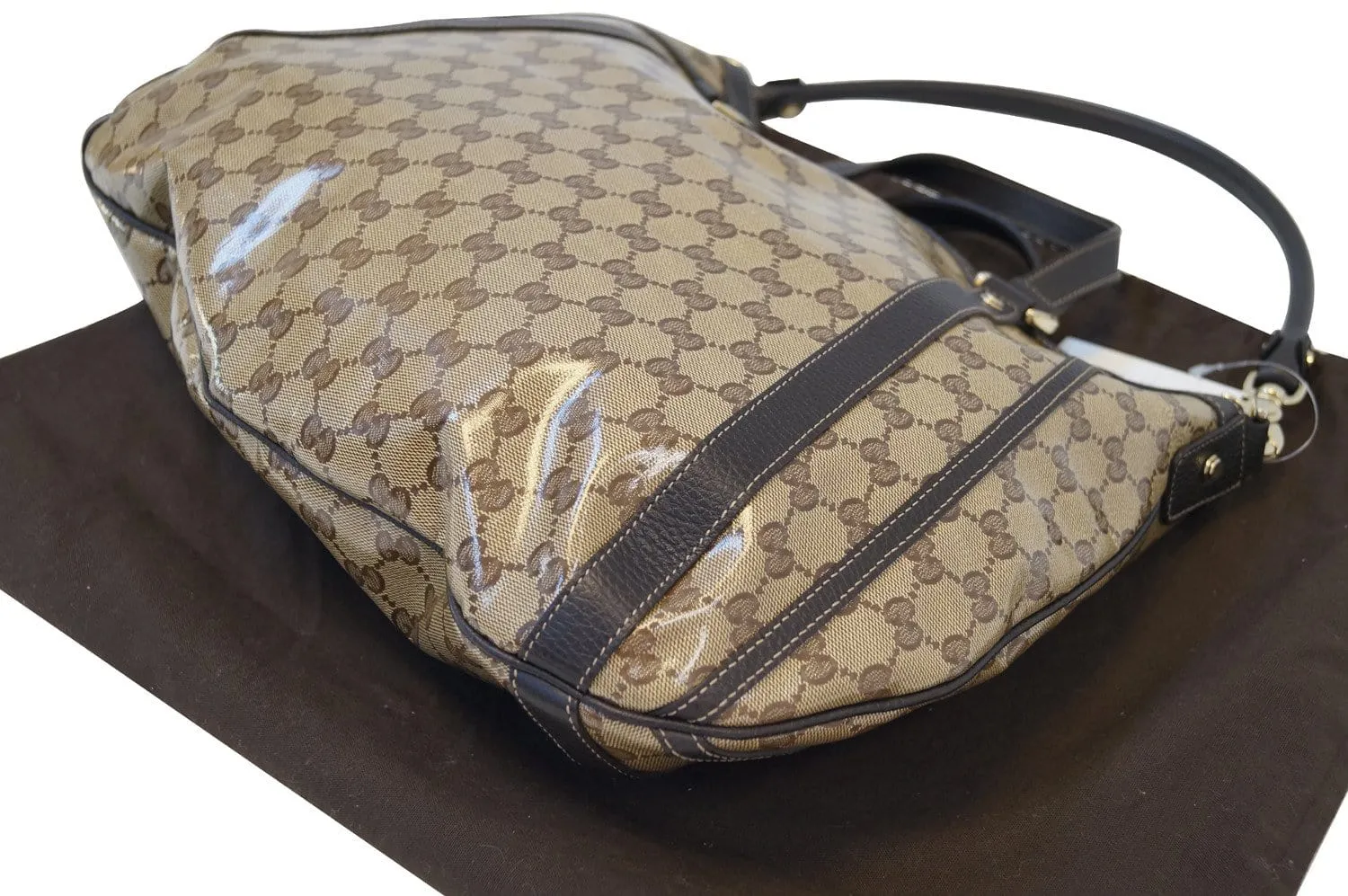 GUCCI GG Coated Canvas Abbey Convertible Shoulder Bag
