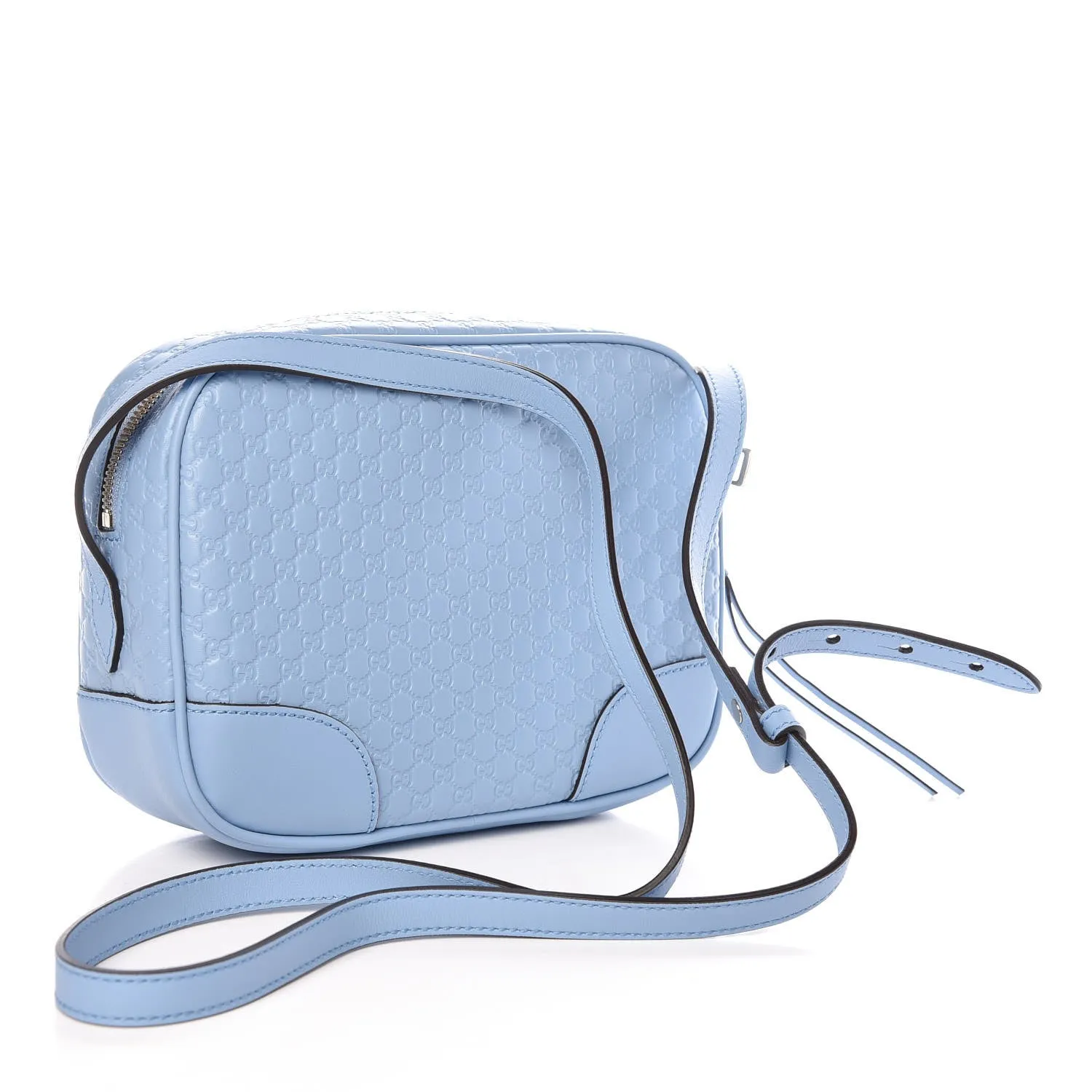 Gucci GG Microguccissima Leather Bree Camera Bag in Blue