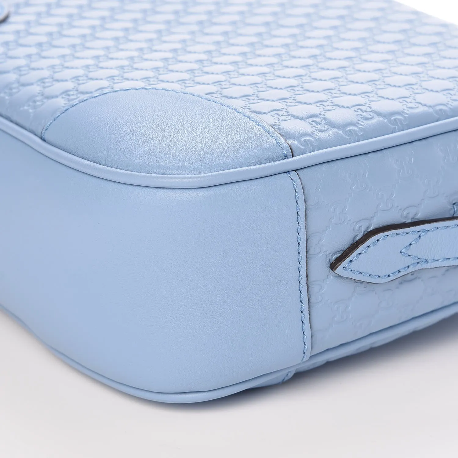 Gucci GG Microguccissima Leather Bree Camera Bag in Blue