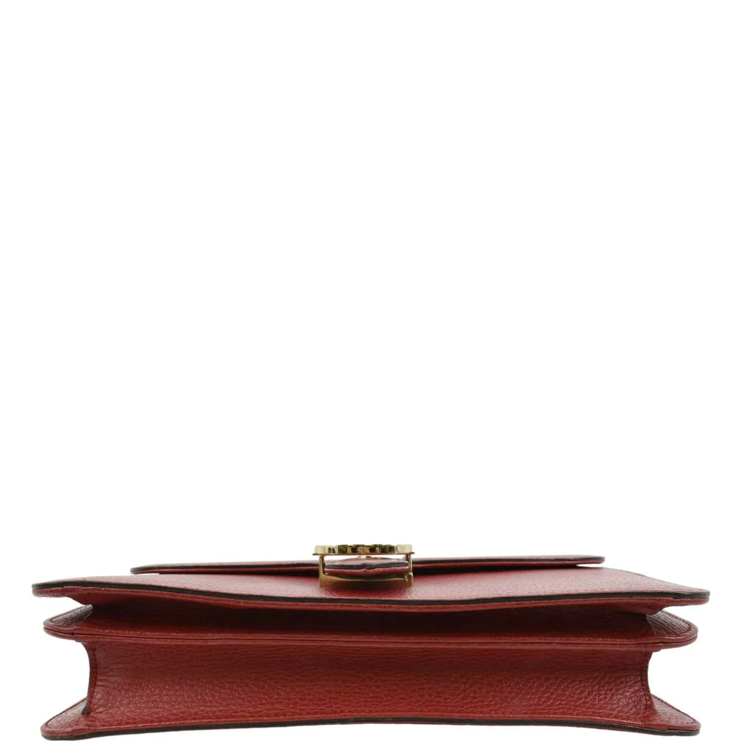 GUCCI Interlocking GG Calfskin Leather Crossbody Bag Red 510303