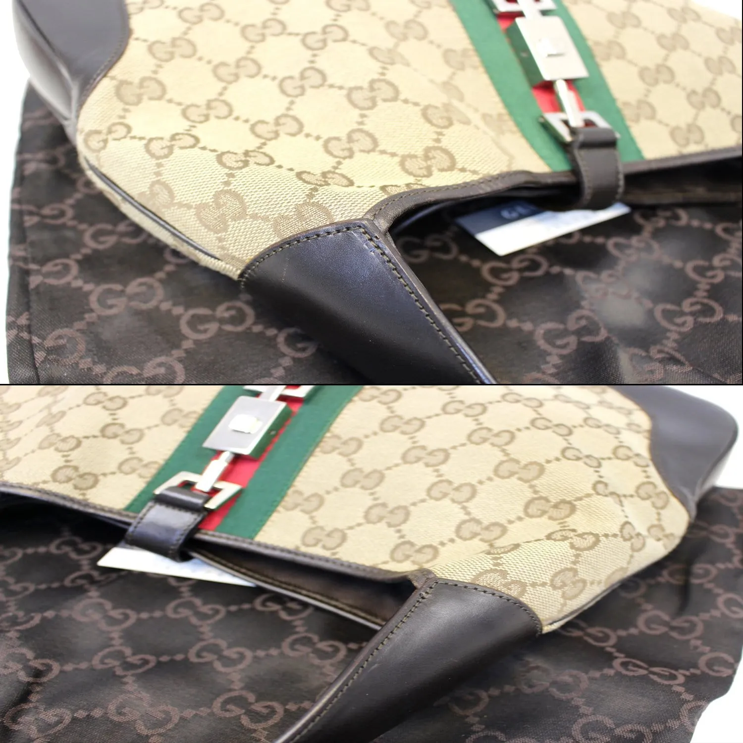 GUCCI Jackie O Web GG Canvas Hobo Bag