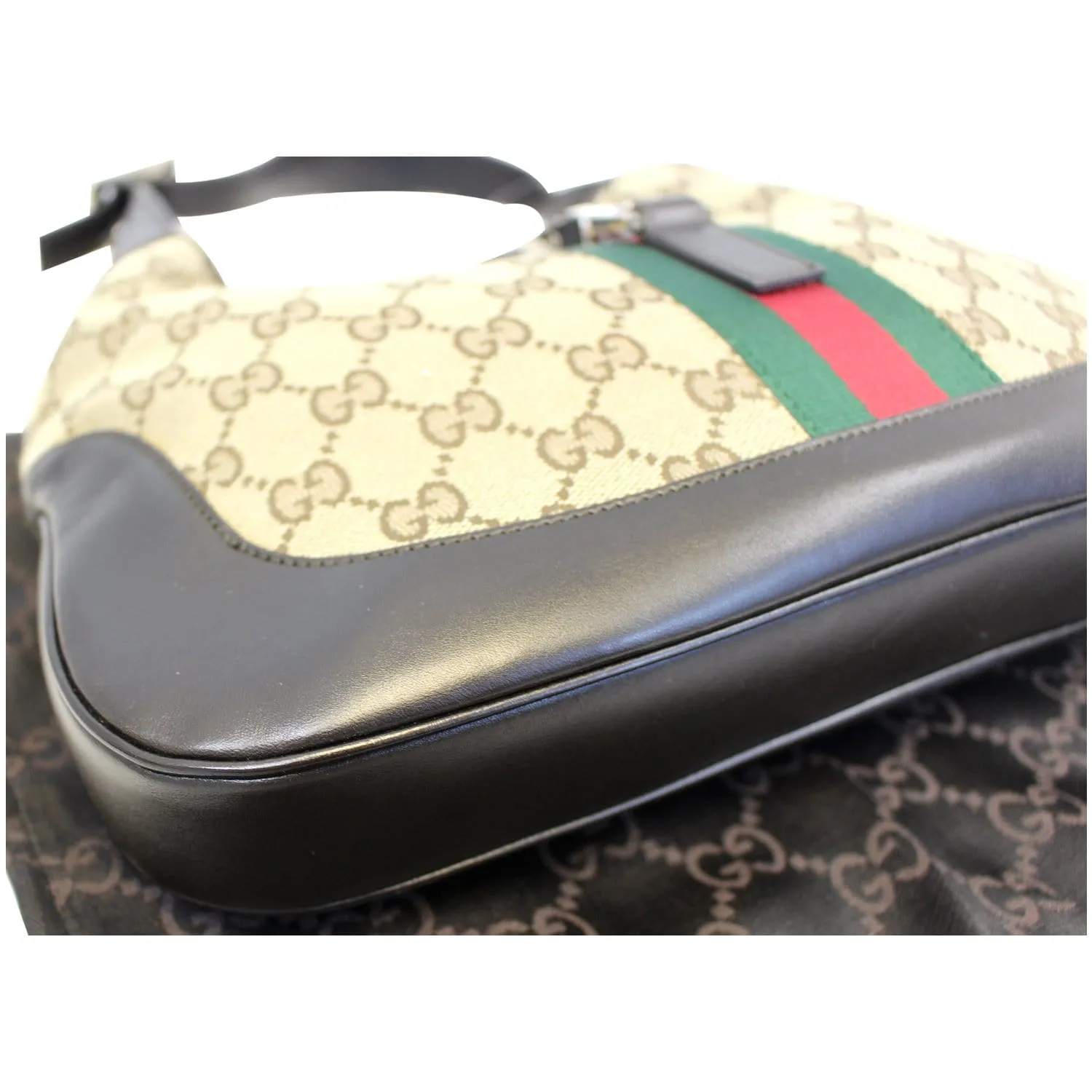 GUCCI Jackie O Web GG Canvas Hobo Bag
