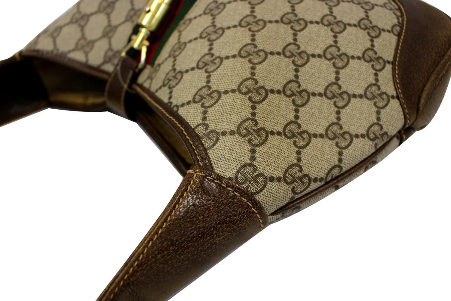 GUCCI Monogram GG Canvas Jackie O Hobo