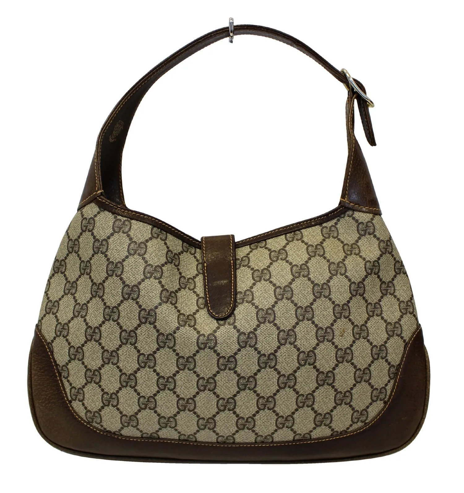 GUCCI Monogram GG Canvas Jackie O Hobo