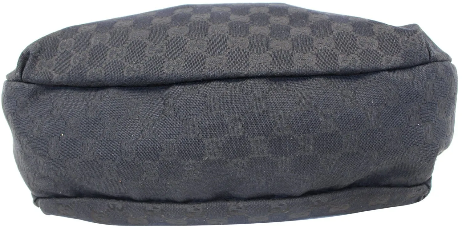 GUCCI Monogram Large Ladies Web Hobo Black 211933