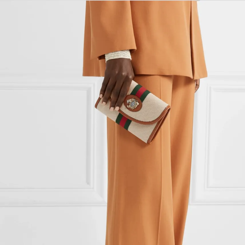 Gucci Rajah Mini Canvas Crossbody Bag