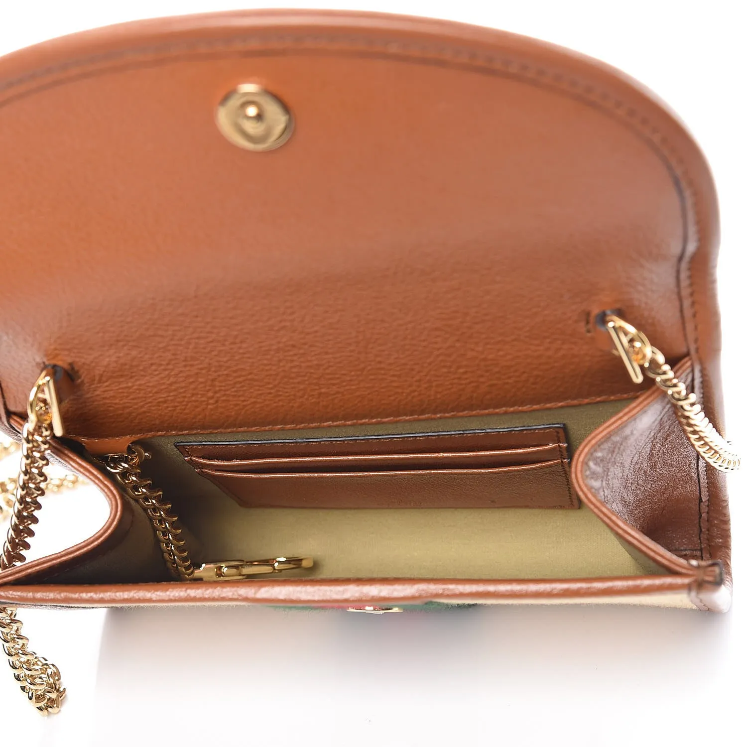 Gucci Rajah Mini Canvas Crossbody Bag