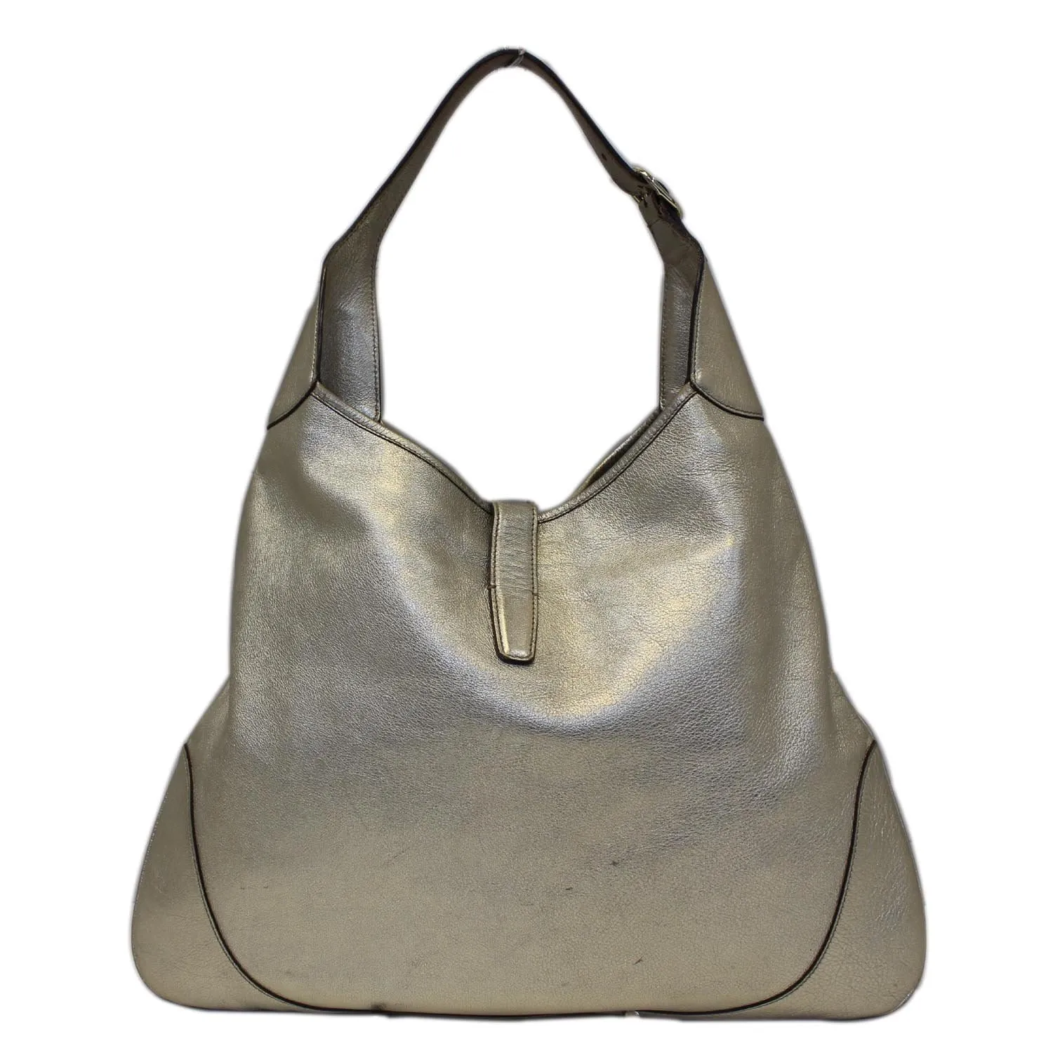 GUCCI Web Jackie O Bouvier Medium Leather Hobo Bag