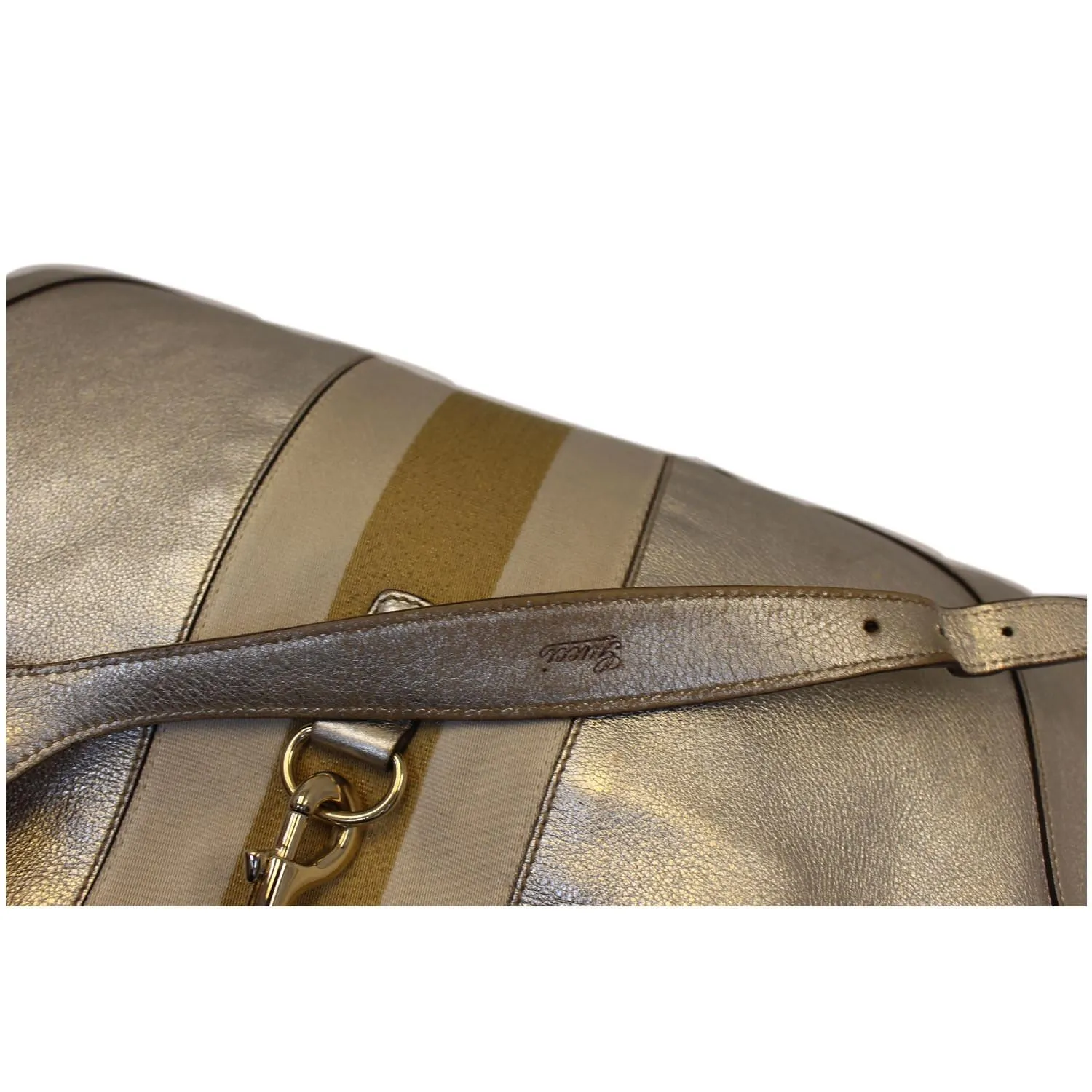 GUCCI Web Jackie O Bouvier Medium Leather Hobo Bag