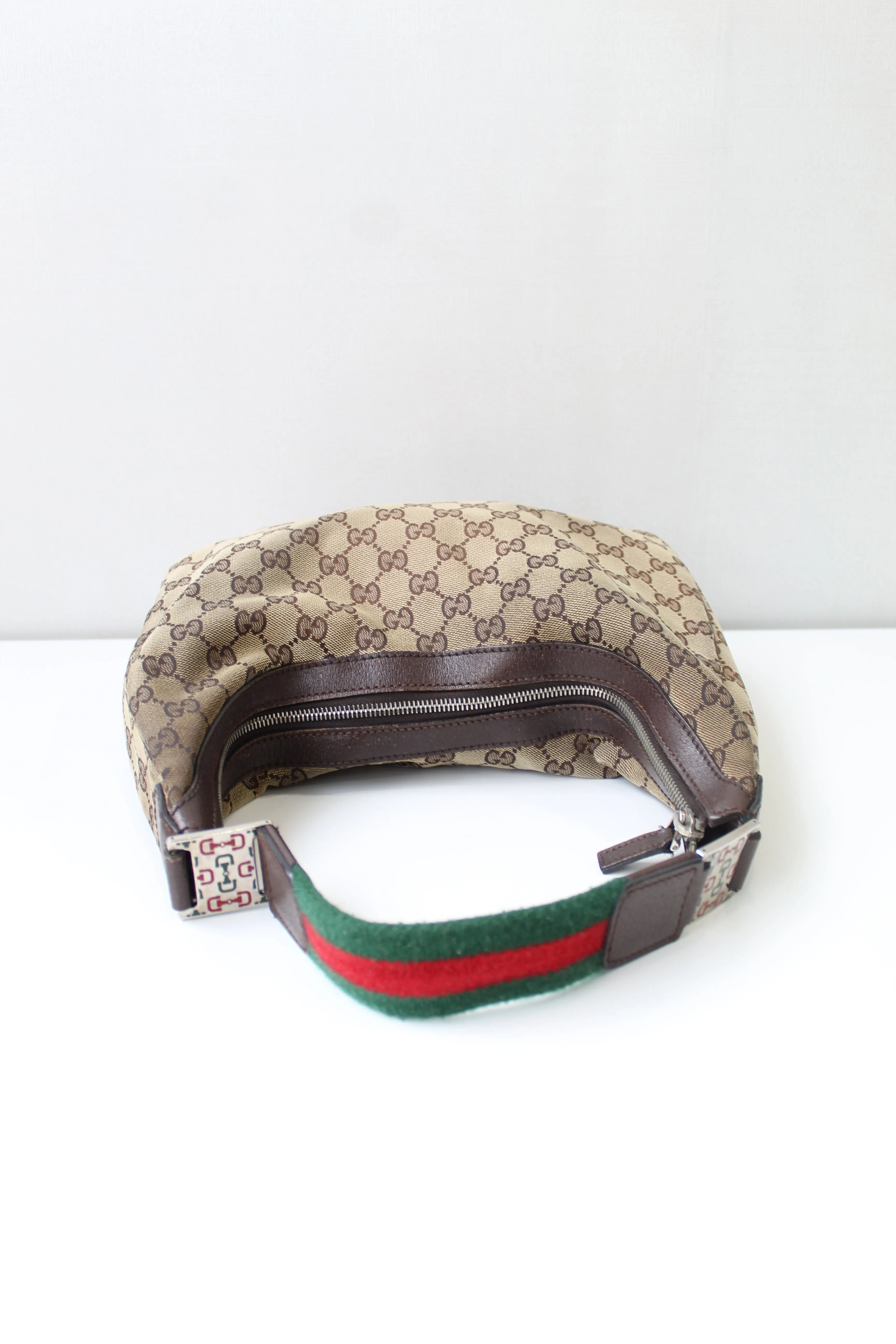 Gucci Web Shoulder Bag (Damaged Straps)