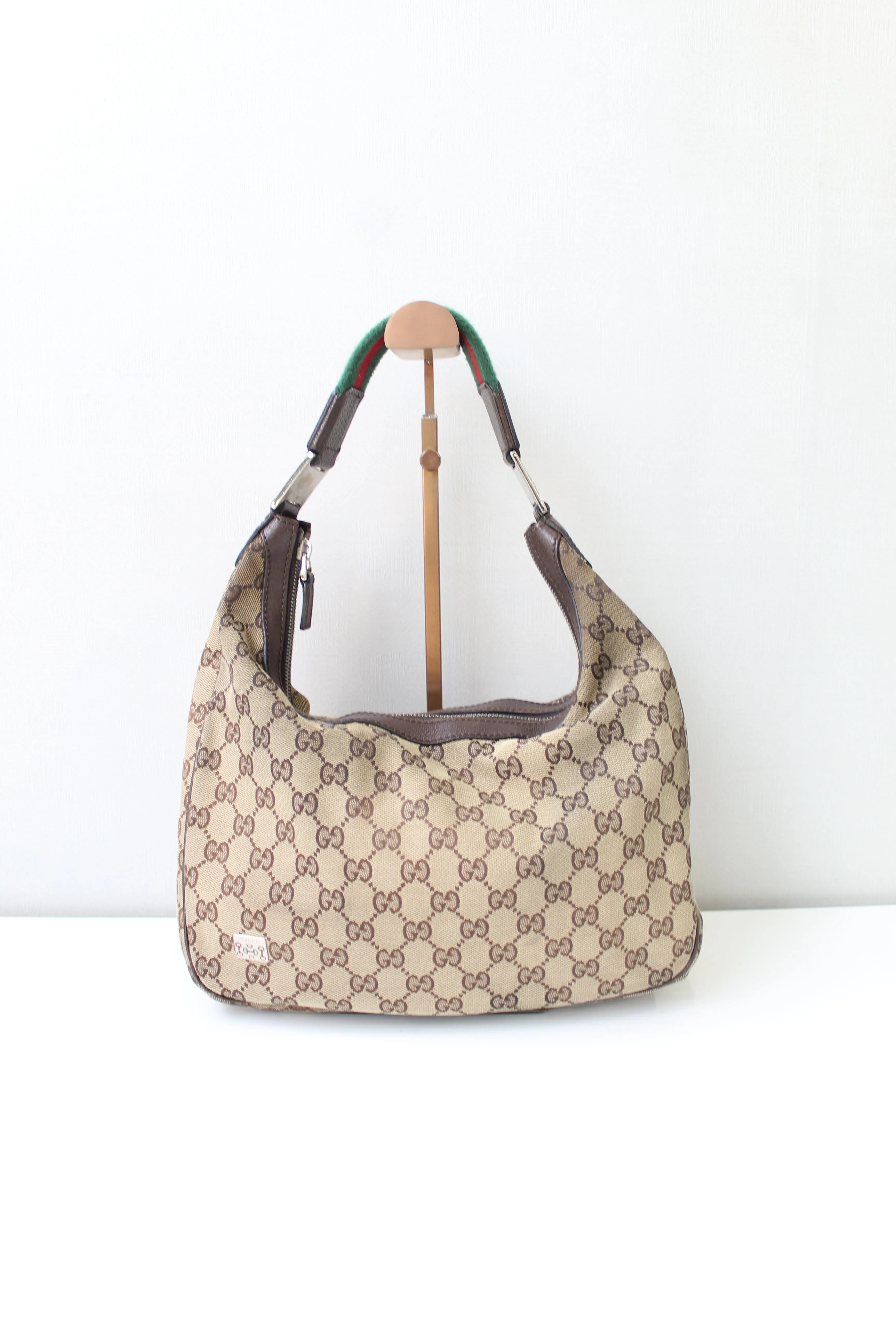 Gucci Web Shoulder Bag (Damaged Straps)