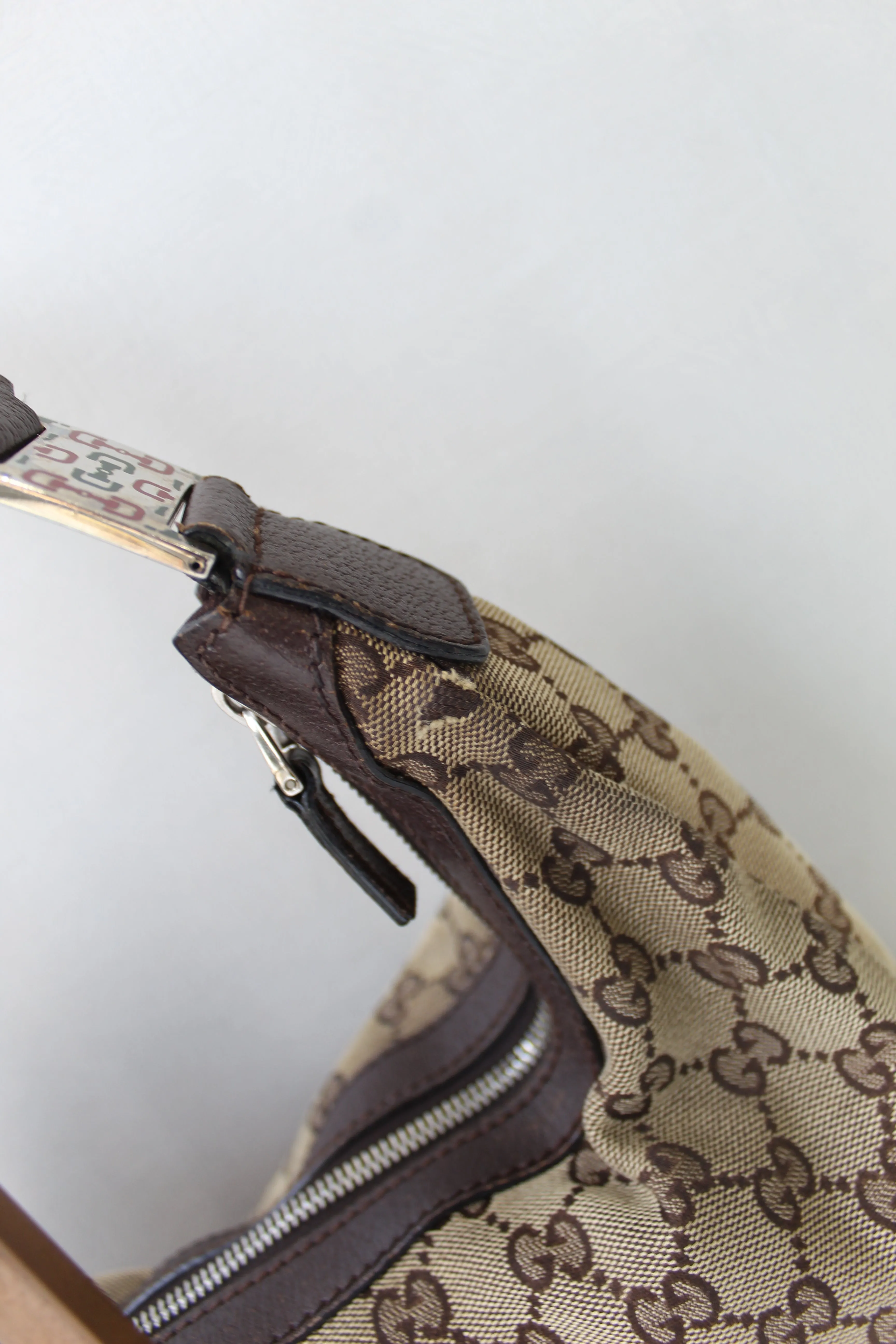 Gucci Web Shoulder Bag (Damaged Straps)