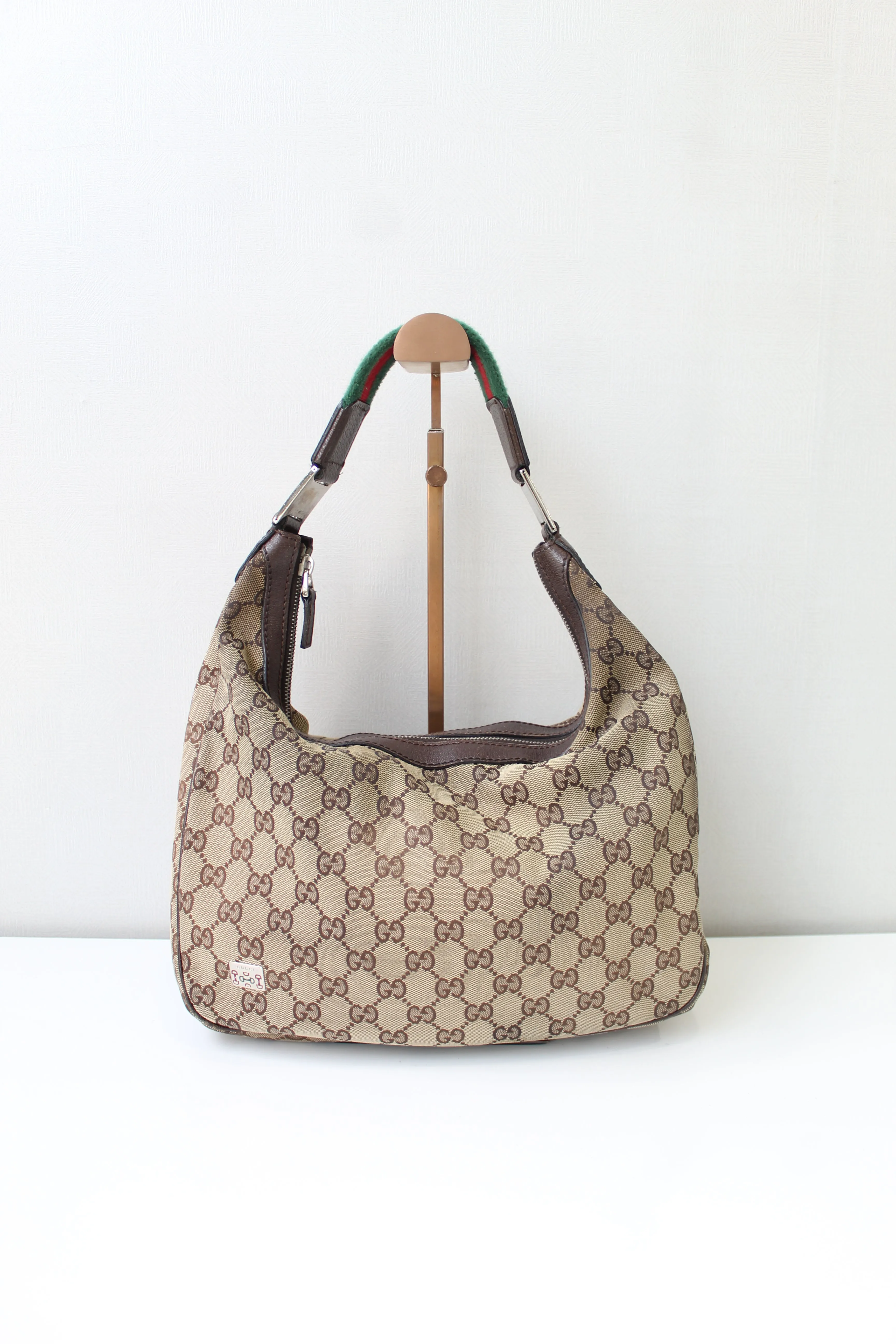 Gucci Web Shoulder Bag (Damaged Straps)