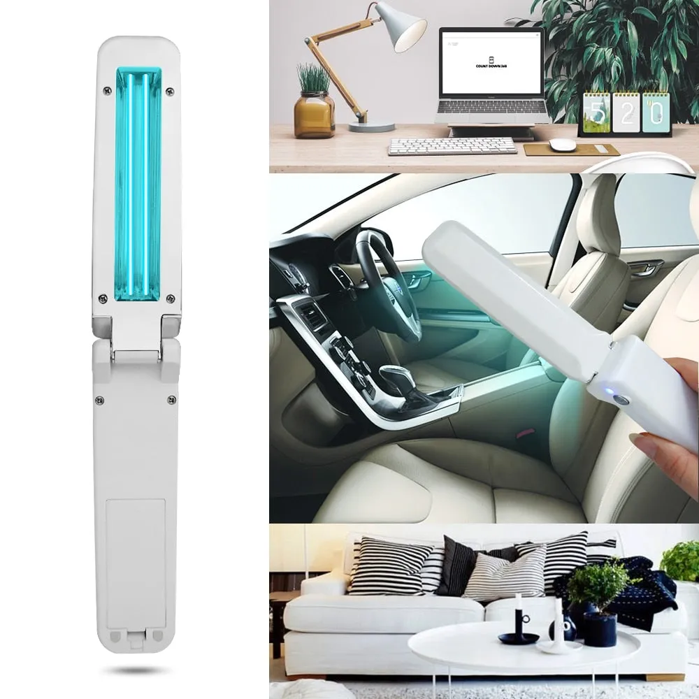 Handheld UVC Ultraviolet Lamp Desinfection 3W Folding Germicidal UV Light Sterlizer