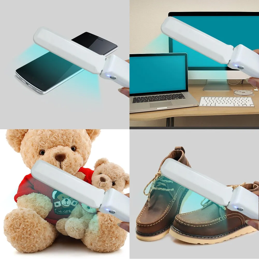Handheld UVC Ultraviolet Lamp Desinfection 3W Folding Germicidal UV Light Sterlizer
