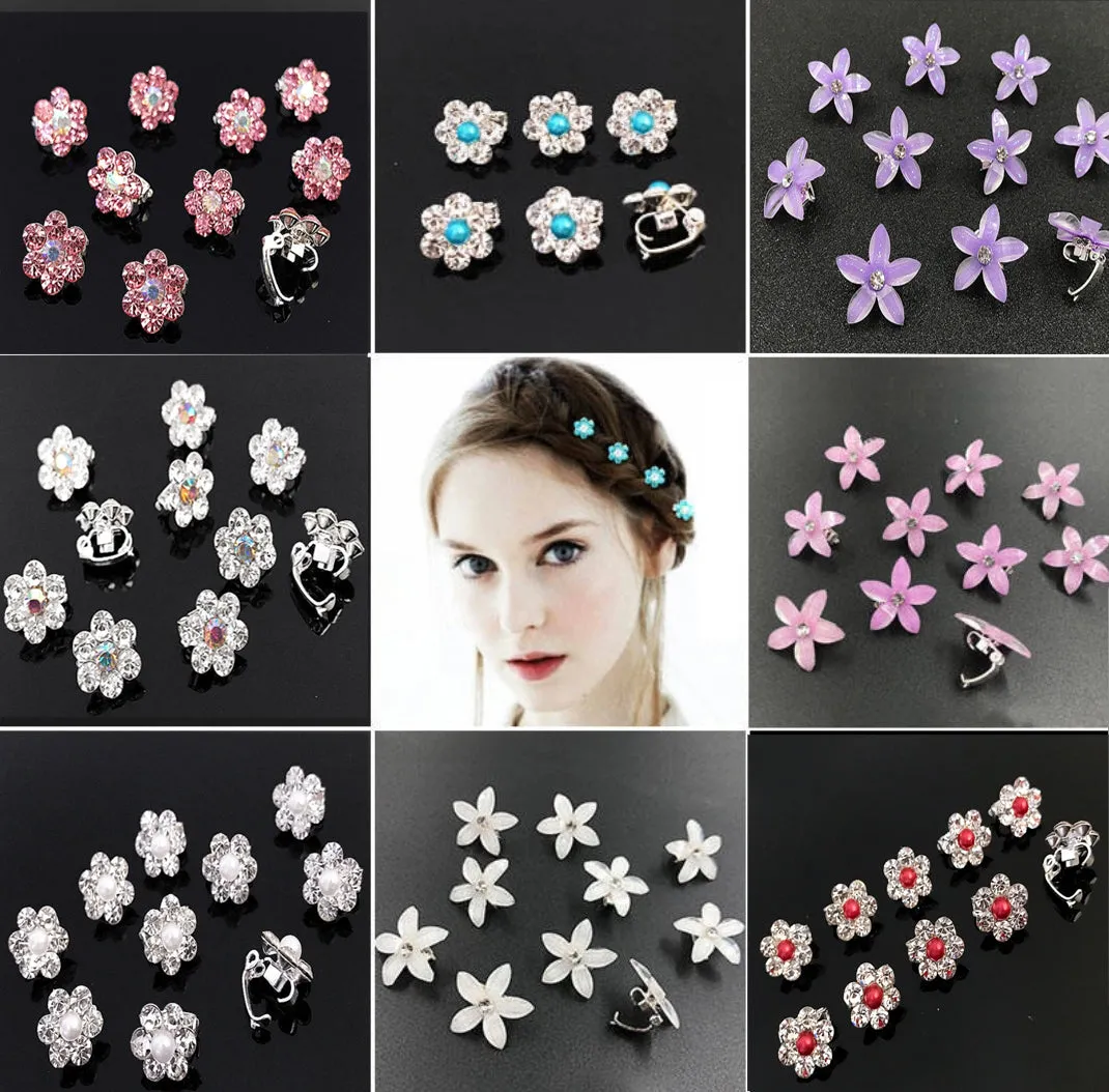 HAPPY00000 13 SC - F   1.1X1.1cm Small Clip (Pink, white, red, and multiple colors)  (1X5) per bag