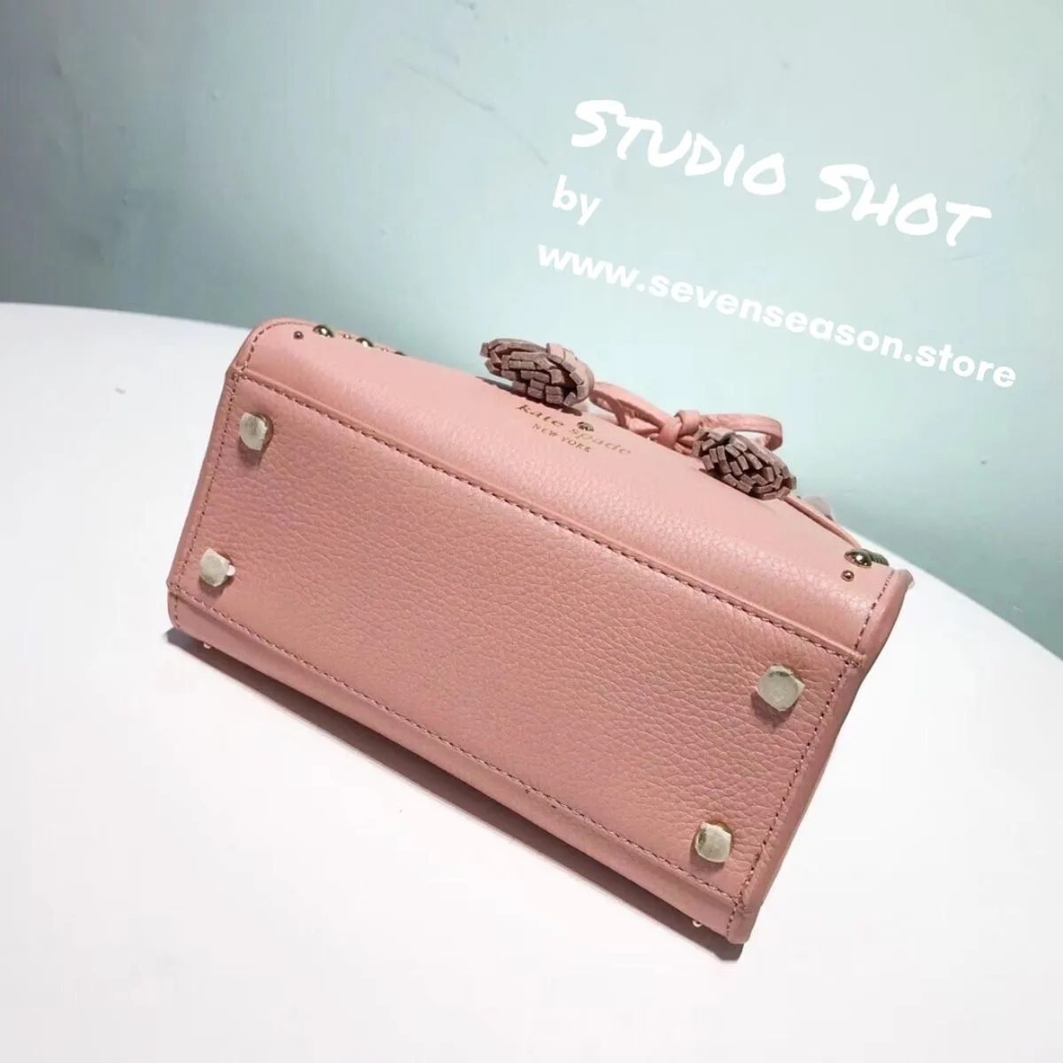 Hayes Street Studded Warm Vellum Sam Satchel Bag