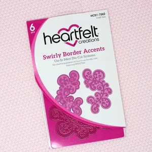 Heartfelt Creations - Die Set - Swirly border Accents 7262*