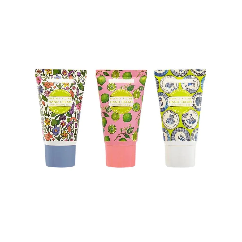 Heathcote & Ivory - Sunshine Served - Hand Cream Trio 3x30ml - Neroli & Lime