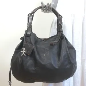 Henry Beguelin Hobo Dark Brown Leather Large Shoulder Bag