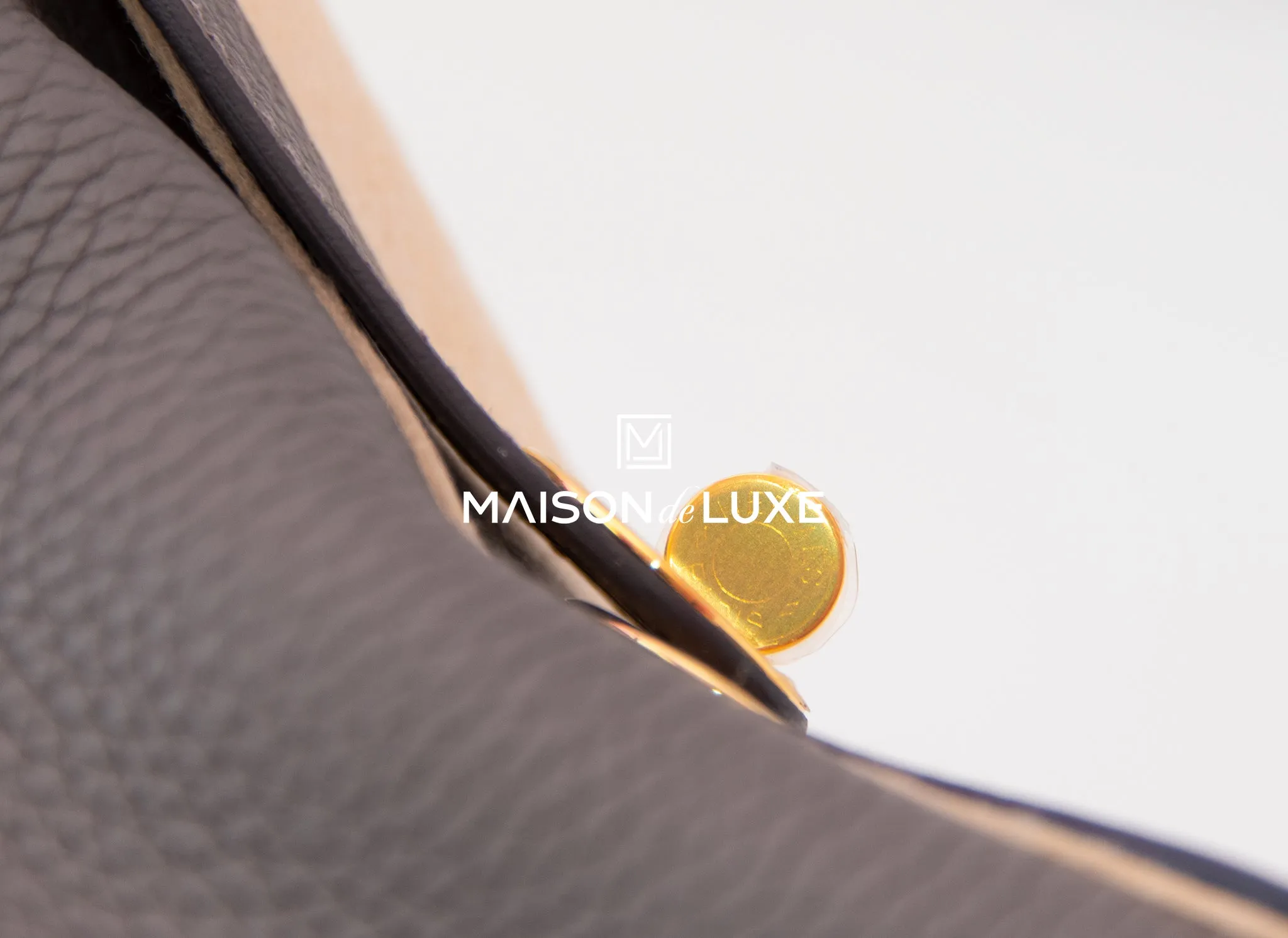 Hermes Etain Gray Clemence Lindy 26 Handbag