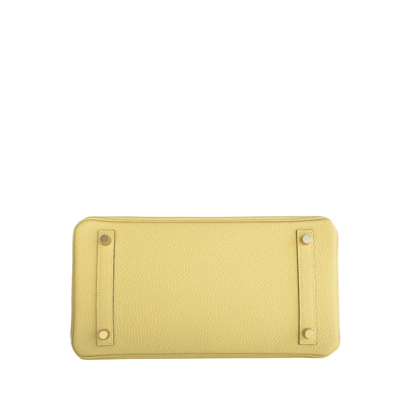 Hermes Jaune Poussin 30cm Togo Birkin Gold GHW Satchel Bag Sublime