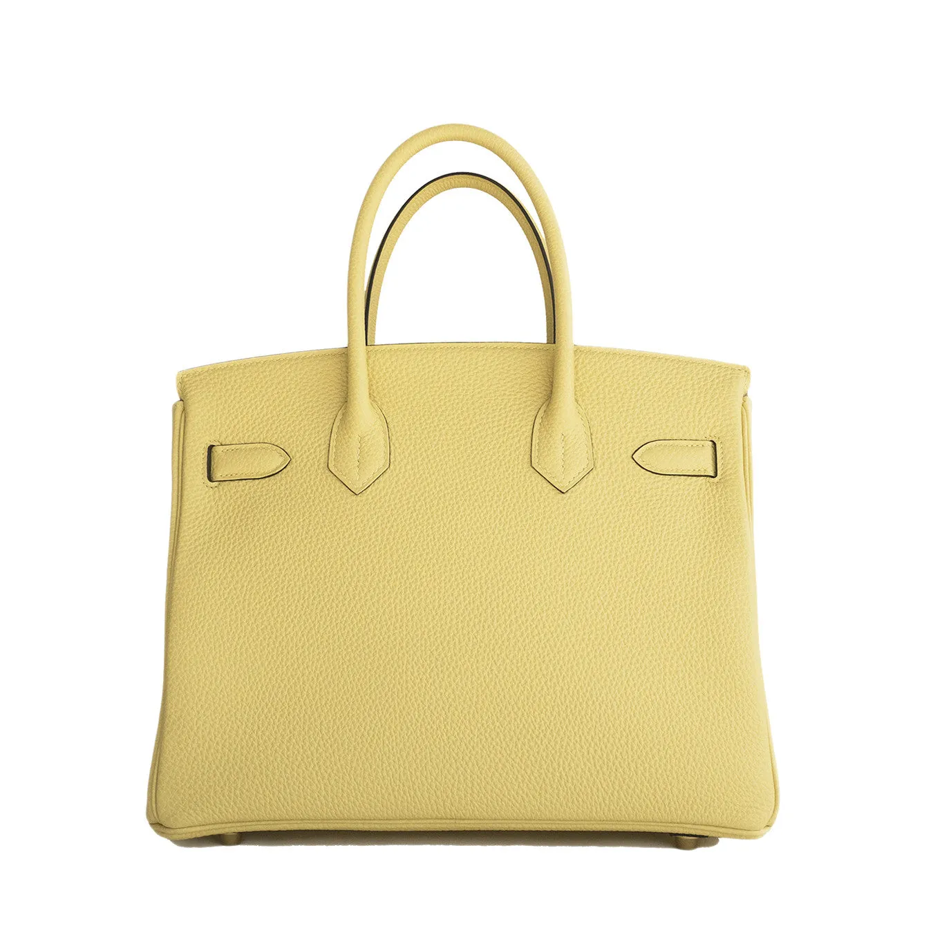Hermes Jaune Poussin 30cm Togo Birkin Gold GHW Satchel Bag Sublime