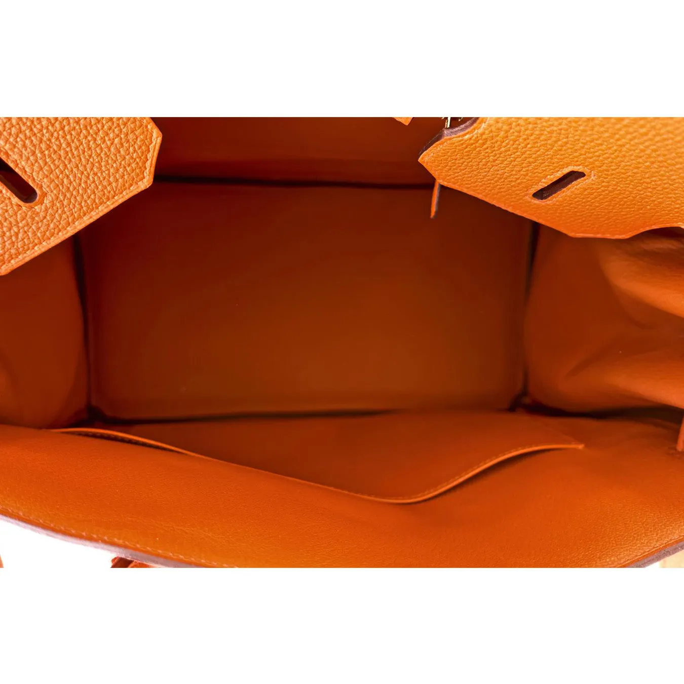 Hermes Orange 35cm Birkin Gold GHW Tote Bag X Stamp Iconic Summer!