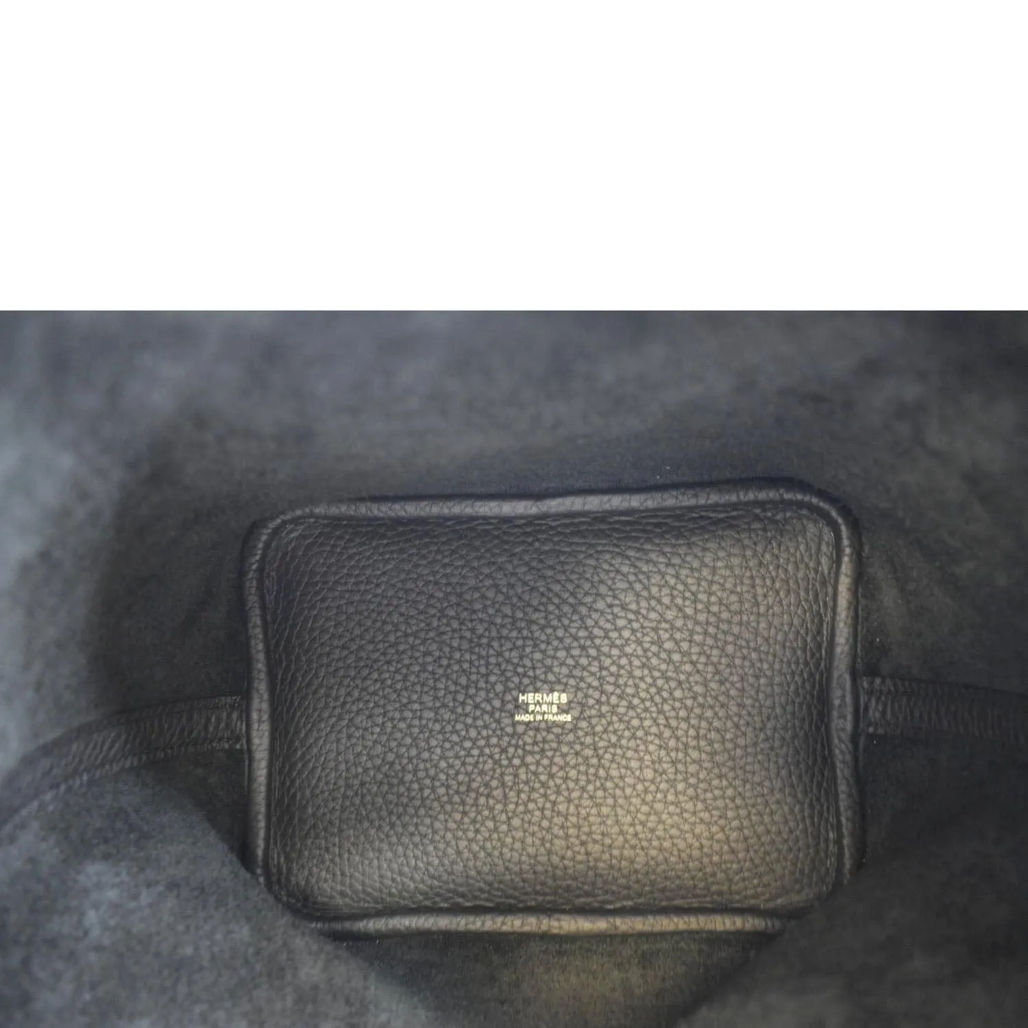 HERMES Picotin Lock 18 Taurillon Clemence Leather Hobo Bag Black