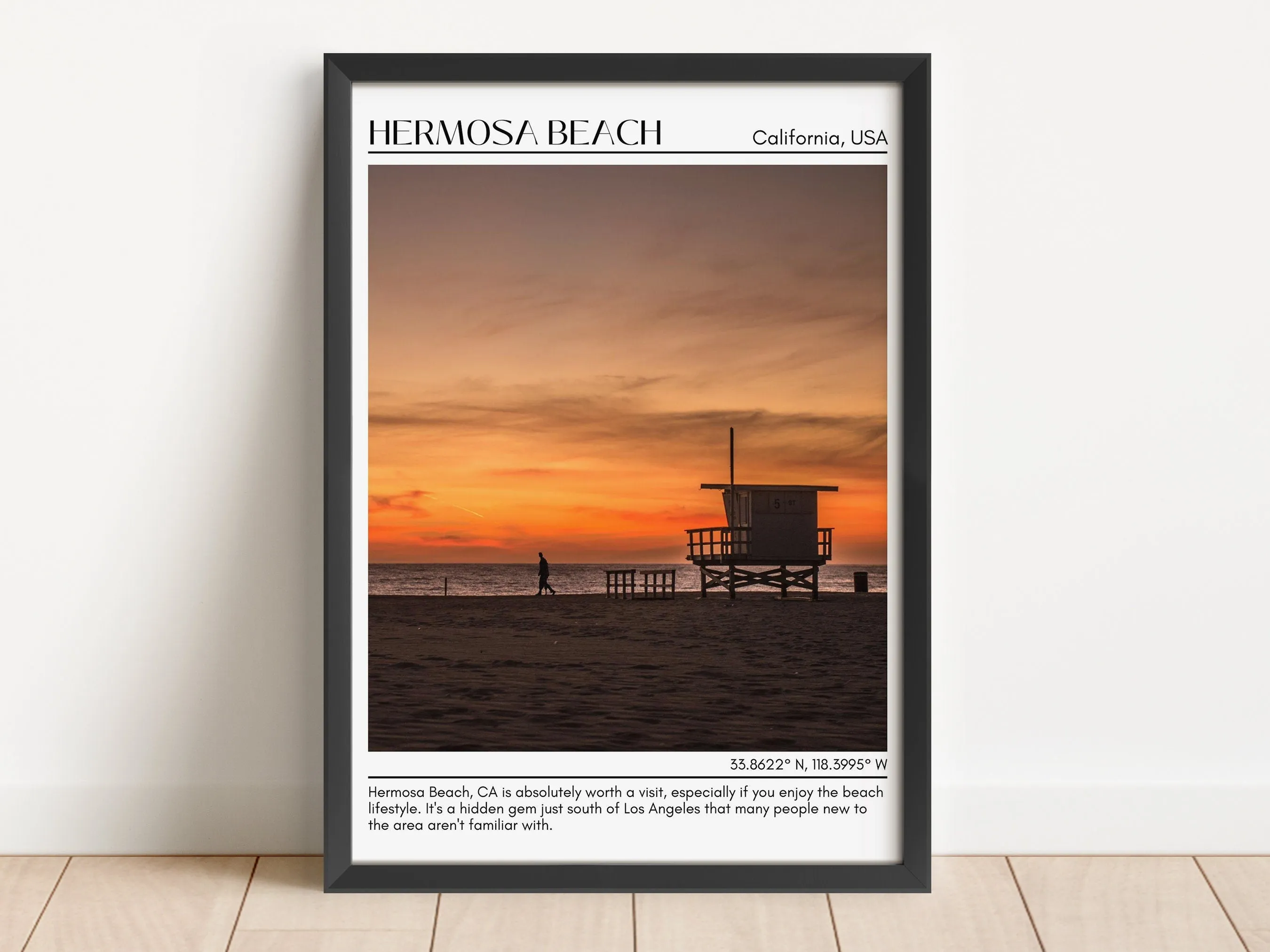 Hermosa Beach Wall Art Canvas, USA