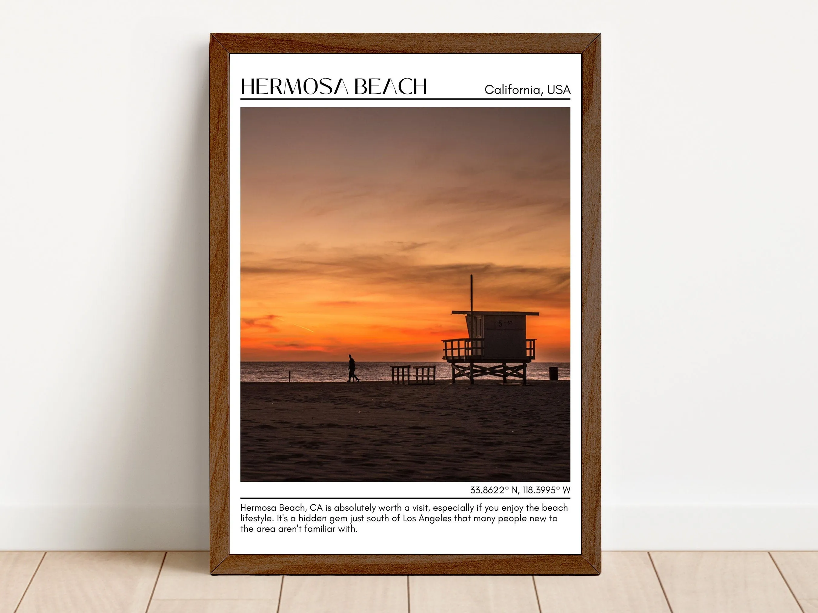 Hermosa Beach Wall Art Canvas, USA