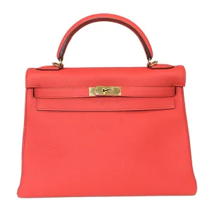 Hermès 32cm Kelly Capucine Bag GHW