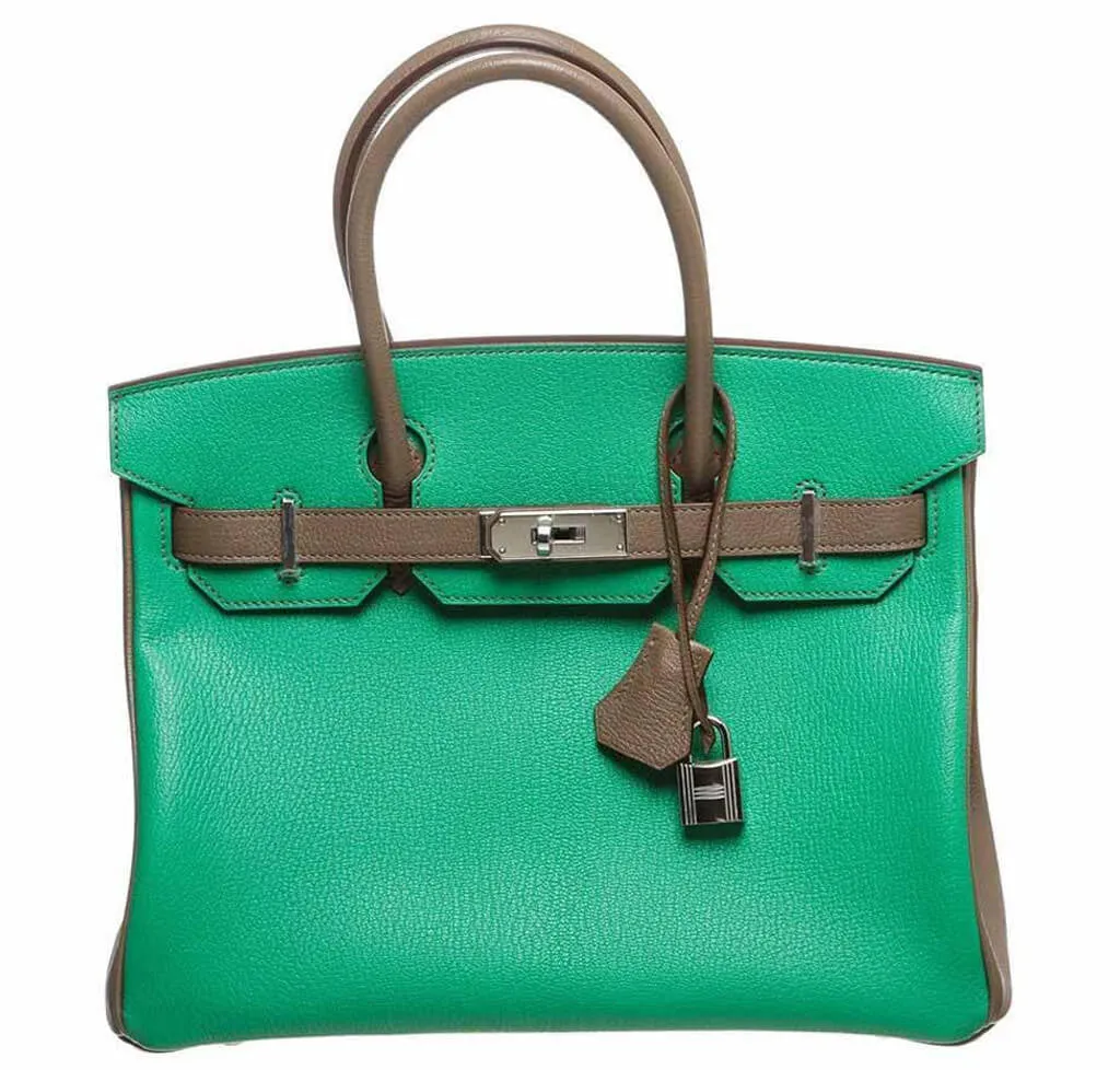 Hermès Birkin Bag 30 Bi-Color Chevre PHW