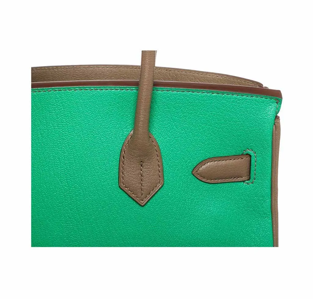 Hermès Birkin Bag 30 Bi-Color Chevre PHW