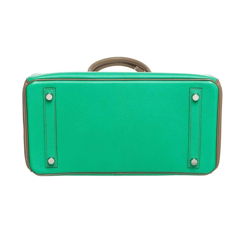 Hermès Birkin Bag 30 Bi-Color Chevre PHW