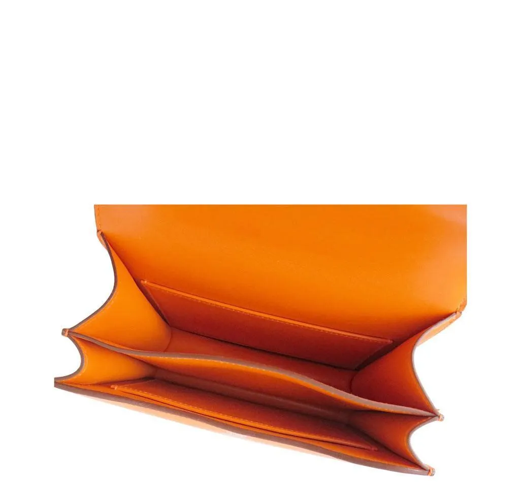 Hermès Constance Mini 18 Orange Swift Bag PHW