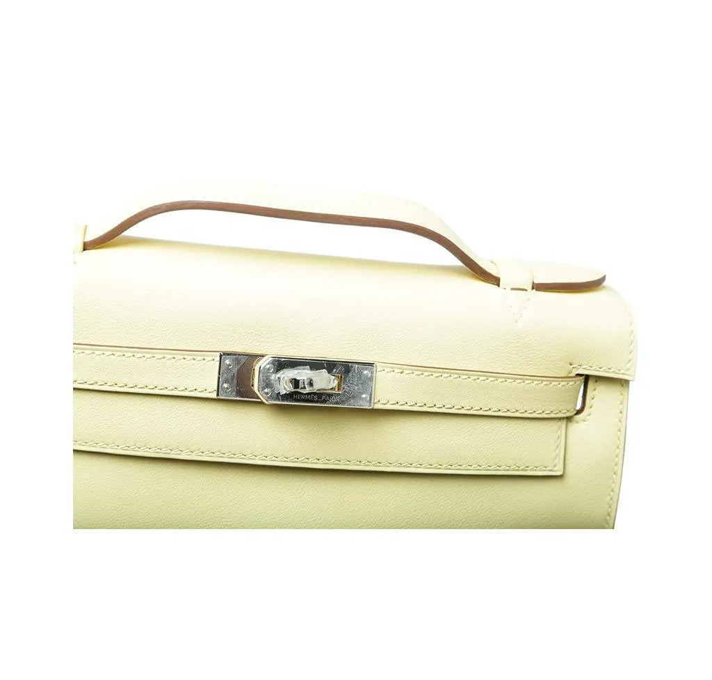 Hermès Kelly Pochette Mini Soufre Bag Swift Leather