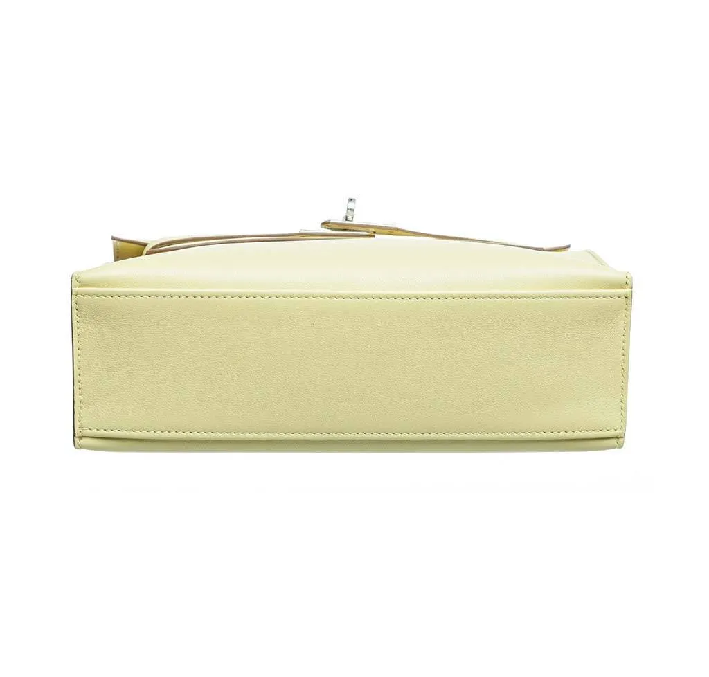 Hermès Kelly Pochette Mini Soufre Bag Swift Leather