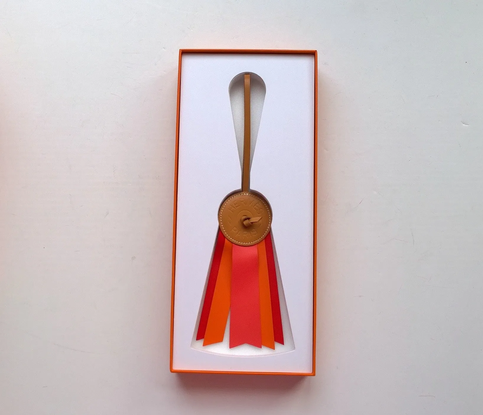 Hermès Paddock Flot Ribbon Charm Large naturel sable rose jaipur handbag tassle