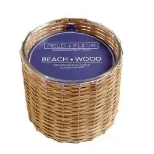 Hillhouse Naturals Field   Fleur 12oz 2 Wick Handwoven Candle
