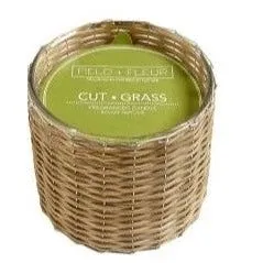 Hillhouse Naturals Field   Fleur 12oz 2 Wick Handwoven Candle