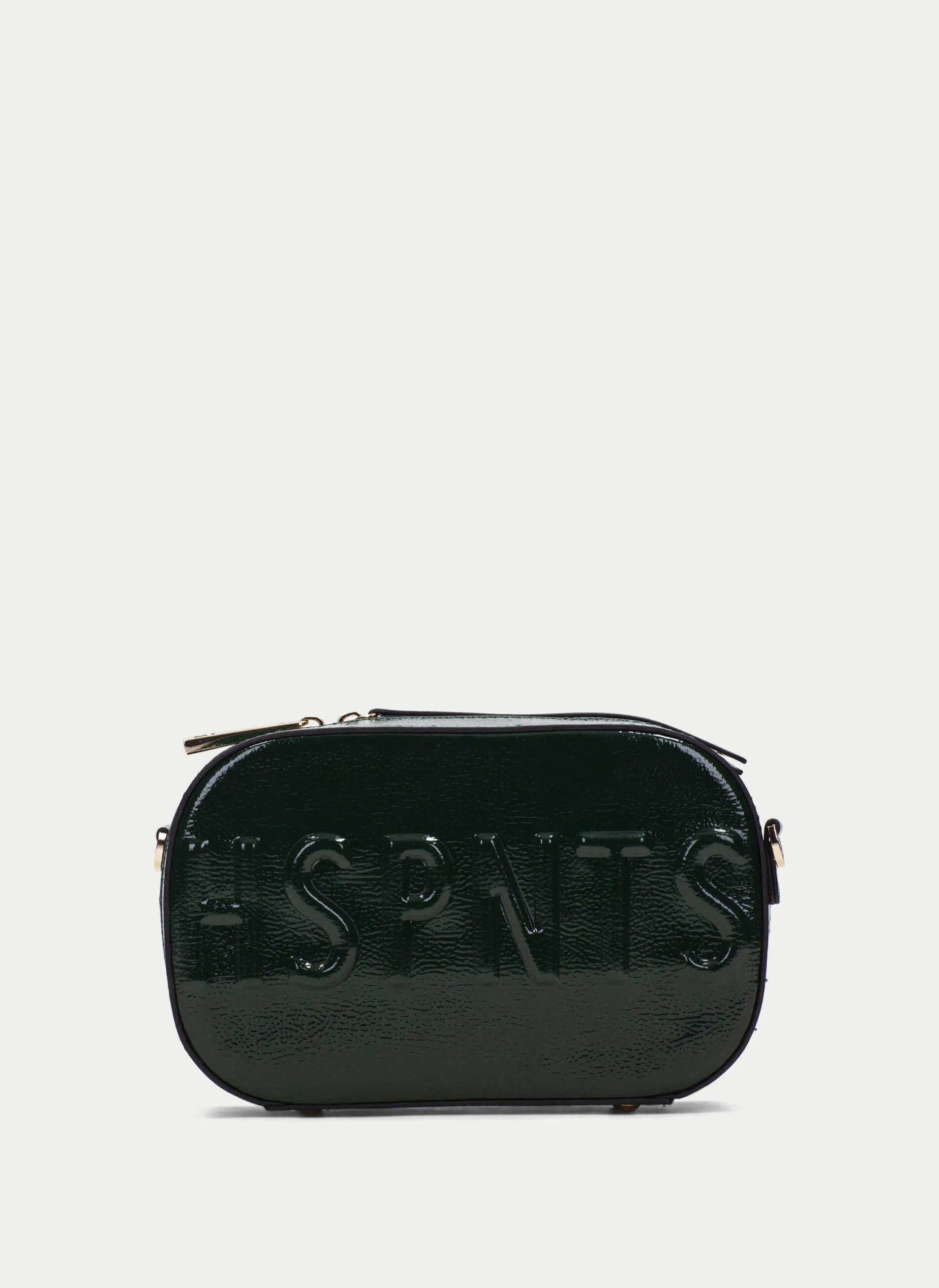 Hispanitas Embossed Leather Crossbody Camera Bag - Green