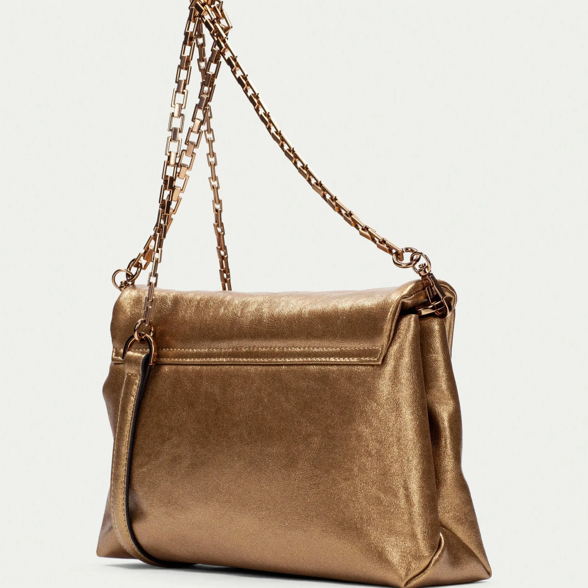Hispanitas Gold Chain Strap Bag